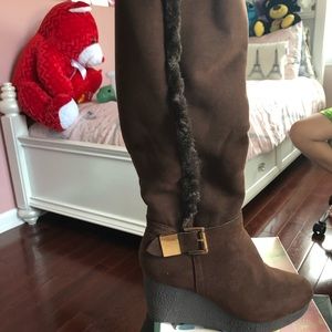 Brown Platform Wedges